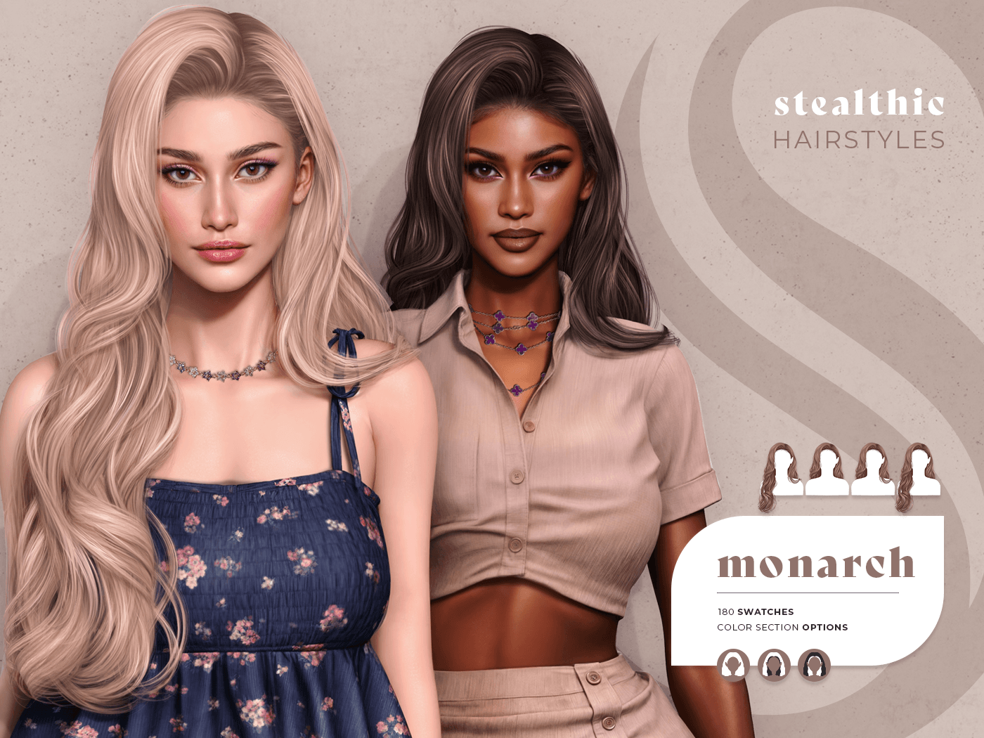 Скриншот мода Прическа Monarch Hair